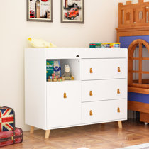 Convertible changing table store dresser